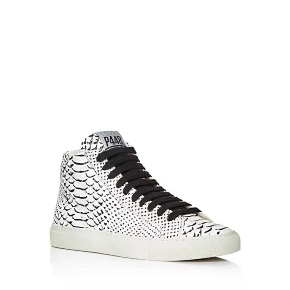 P448 Women's Star Snake Embossed High Top Sneakers Euro 40 USA 9.5